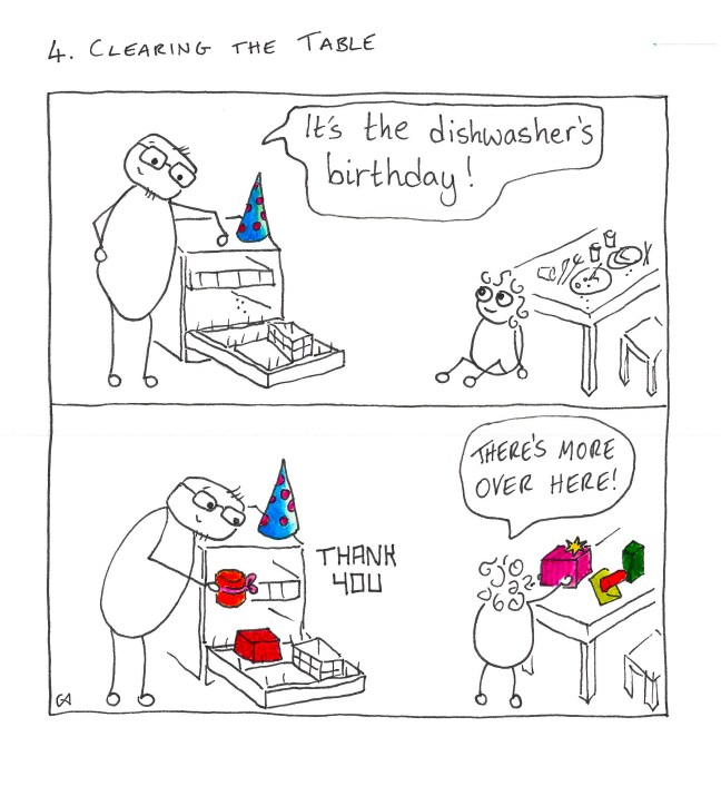 4 Clearing the table